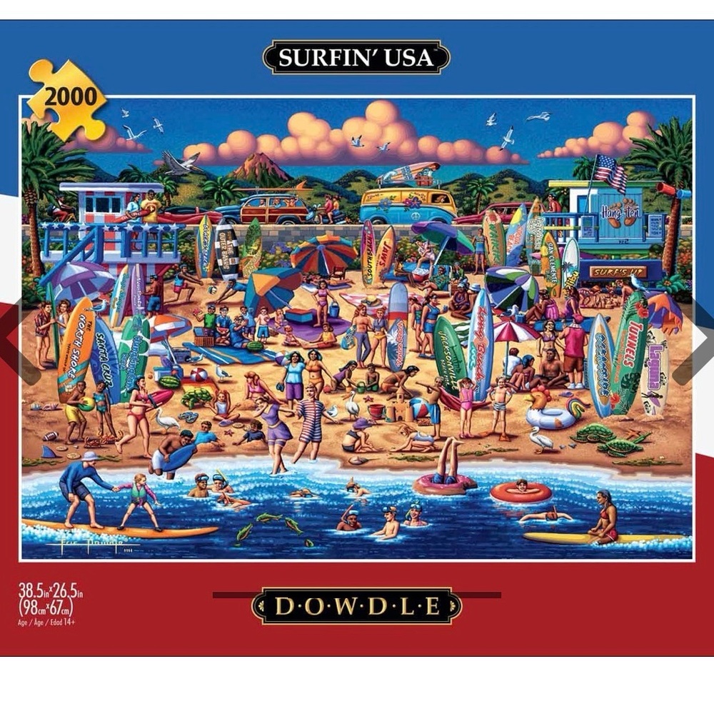 Surfin' USA - 2000 Piece Jigsaw Puzzle by Buffalo Games